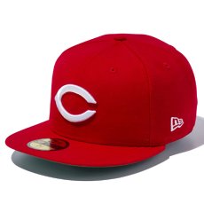 画像1: NEWERA（ニューエラ）“59FIFTY NPBクラシック 広島東洋カープ Cロゴ スカーレット × ホワイト” (1)