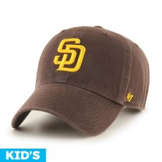 画像1: 【2025.10.24再入荷】【キッズ】'47 (フォーティーセブン) “PADRES KIDS '47 CLEAN UP BROWN” (1)