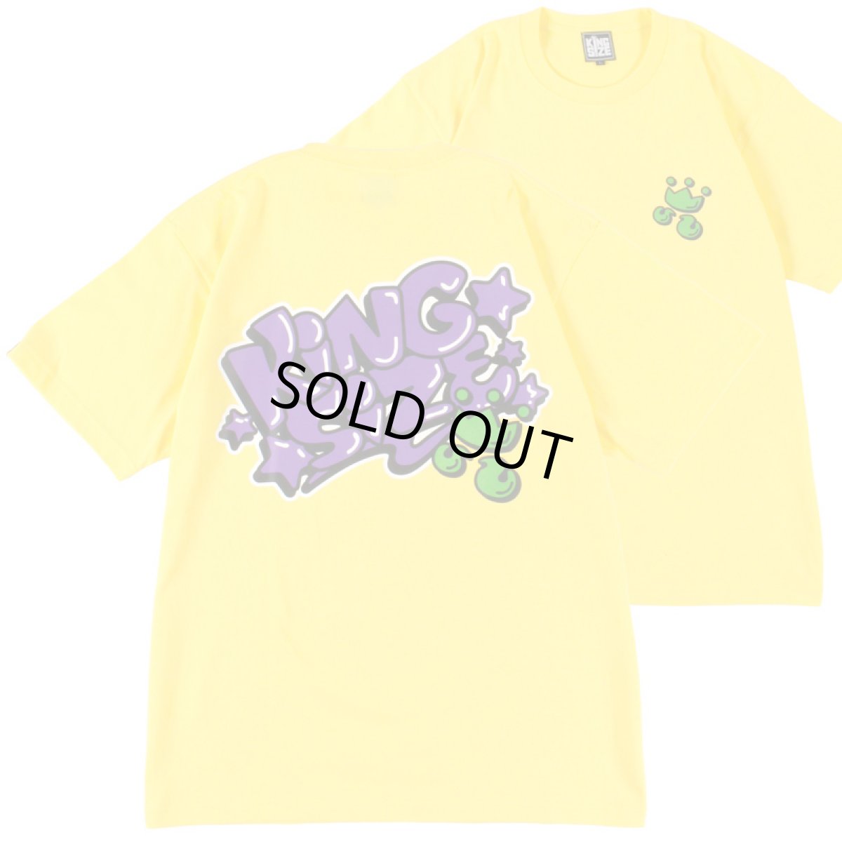 画像1: 【ラストLのみ】KINGSIZE（キングサイズ）“POP STAR TEE” (1)