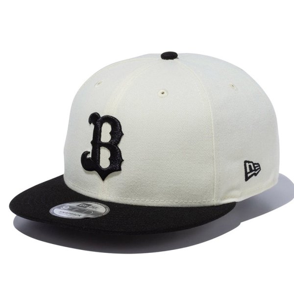 画像1: NEWERA（ニューエラ）“9FIFTY オリックス・バファローズ クロームホワイト × ブラック” (1)