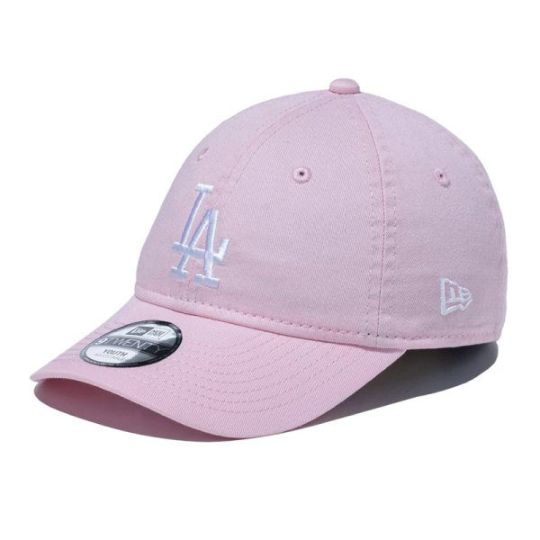 画像1: 【キッズ】NEWERA（ニューエラ）“Youth 9TWENTY ロサンゼルス・ドジャース ピンク × ホワイト” (1)