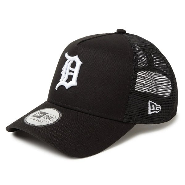 画像2: NEWERA（ニューエラ）“9FORTY A-Frame トラッカー MLB Side Patch デトロイト・タイガース ブラック” (2)