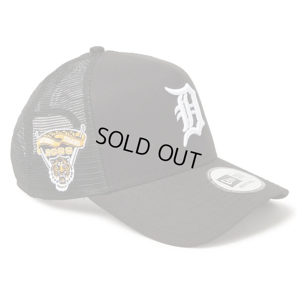 画像1: NEWERA（ニューエラ）“9FORTY A-Frame トラッカー MLB Side Patch デトロイト・タイガース ブラック” (1)