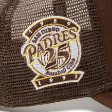 画像7: NEWERA（ニューエラ）“9FORTY A-Frame トラッカー MLB Side Patch サンディエゴ・パドレス ウォルナット” (7)