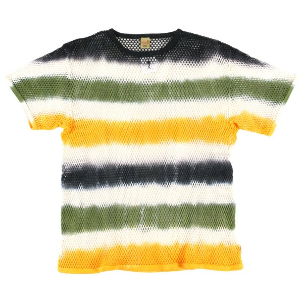 画像1: SPECIAL1 (スペシャル ワン) “MARINA TEE Vortex ExSPC. TieDye BORDER - BLACKｘGOLDｘGREEN” (1)