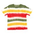 画像2: SPECIAL1 (スペシャル ワン) “MARINA TEE Vortex ExSPC. TieDye BORDER - WHITEｘREDｘGOLDｘGREEN” (2)