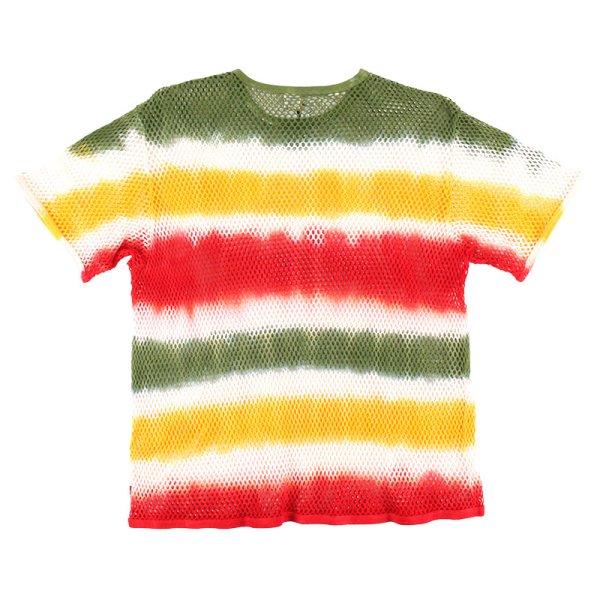 画像2: 【ラストL/XLのみ】SPECIAL1 (スペシャル ワン) “MARINA TEE Vortex ExSPC. TieDye BORDER - WHITExREDxGOLDxGREEN” (2)
