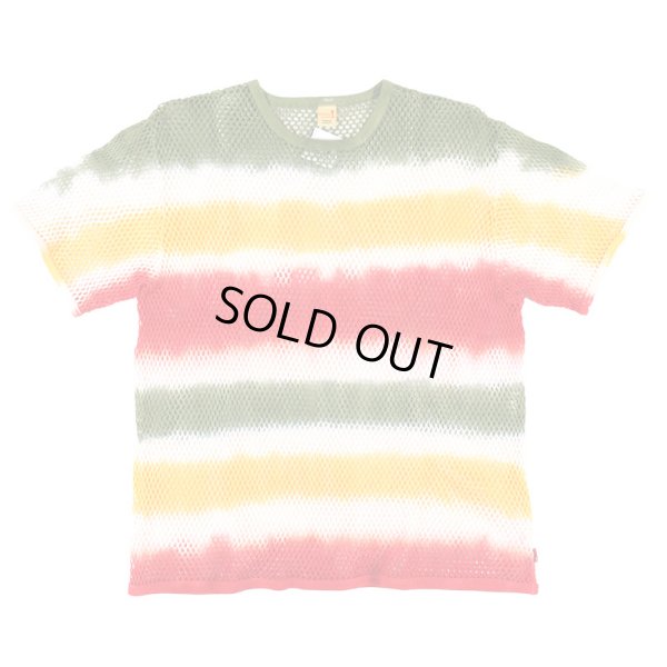 画像1: 【ラストL/XLのみ】SPECIAL1 (スペシャル ワン) “MARINA TEE Vortex ExSPC. TieDye BORDER - WHITEｘREDｘGOLDｘGREEN” (1)