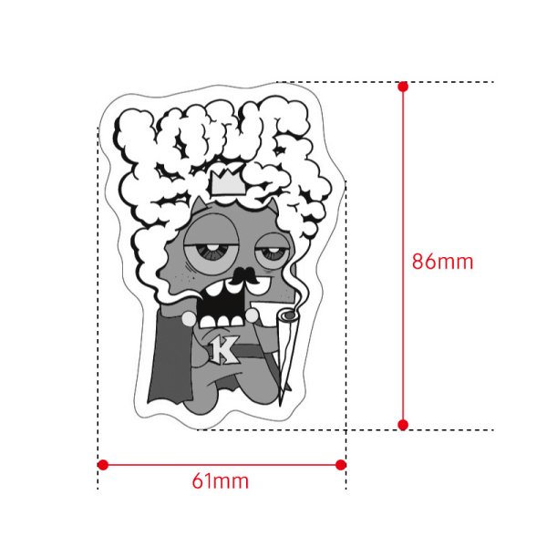 画像3: KINGSIZE（キングサイズ）“CASP WATERPROOF STICKER” (3)