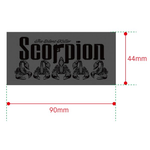 画像3: SCORPION the Silent Killer WATERPROOF STICKER (3)