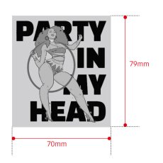 画像4: PeeTee. (ピーティー) “IN MY HEAD WATERPROOF STICKER” (4)