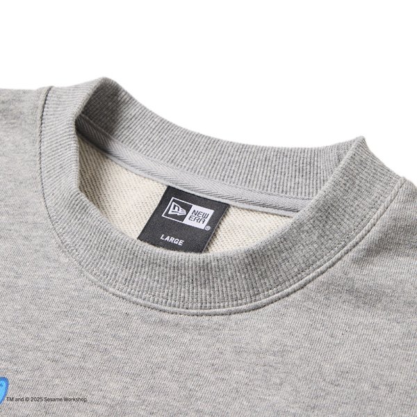 画像3: NEWERA（ニューエラ）“裏毛 スウェット クルーネック SESAME STREET セサミストリート Baseball グレー” (3)