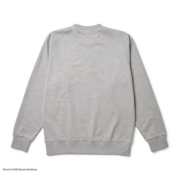 画像2: NEWERA（ニューエラ）“裏毛 スウェット クルーネック SESAME STREET セサミストリート Baseball グレー” (2)