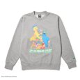 画像1: NEWERA（ニューエラ）“裏毛 スウェット クルーネック SESAME STREET セサミストリート Baseball グレー” (1)