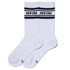 画像7: 【2025.09.27再入荷】NEWERA（ニューエラ） “ソックス クルー 3ペア ライン ブラック/ホワイト/ネイビー” (7)