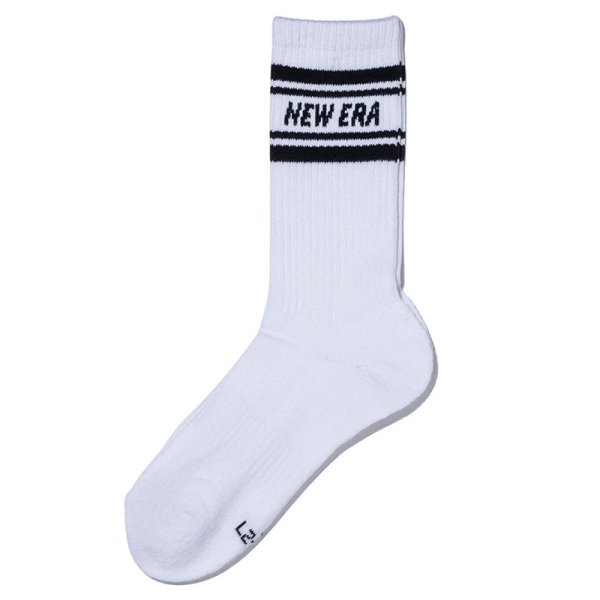 画像8: 【2025.09.27再入荷】NEWERA（ニューエラ） “ソックス クルー 3ペア ライン ブラック/ホワイト/ネイビー” (8)