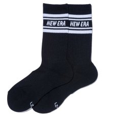 画像2: NEWERA（ニューエラ） “ソックス クルー 3ペア ライン ブラック” (2)