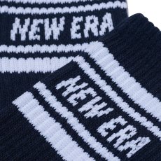 画像14: 【2025.09.27再入荷】NEWERA（ニューエラ） “ソックス クルー 3ペア ライン ブラック/ホワイト/ネイビー” (14)
