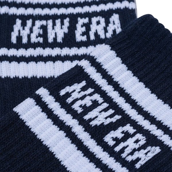 画像14: 【2025.09.27再入荷】NEWERA（ニューエラ） “ソックス クルー 3ペア ライン ブラック/ホワイト/ネイビー” (14)