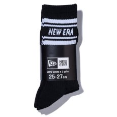 画像7: NEWERA（ニューエラ） “ソックス クルー 3ペア ライン ブラック” (7)
