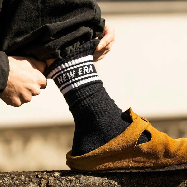 画像21: 【2025.09.27再入荷】NEWERA（ニューエラ） “ソックス クルー 3ペア ライン ブラック/ホワイト/ネイビー” (21)