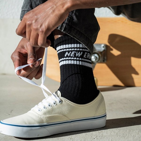 画像9: NEWERA（ニューエラ） “ソックス クルー 3ペア ライン ブラック” (9)