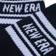 画像4: 【2025.09.27再入荷】NEWERA（ニューエラ） “ソックス クルー 3ペア ライン ブラック/ホワイト/ネイビー” (4)