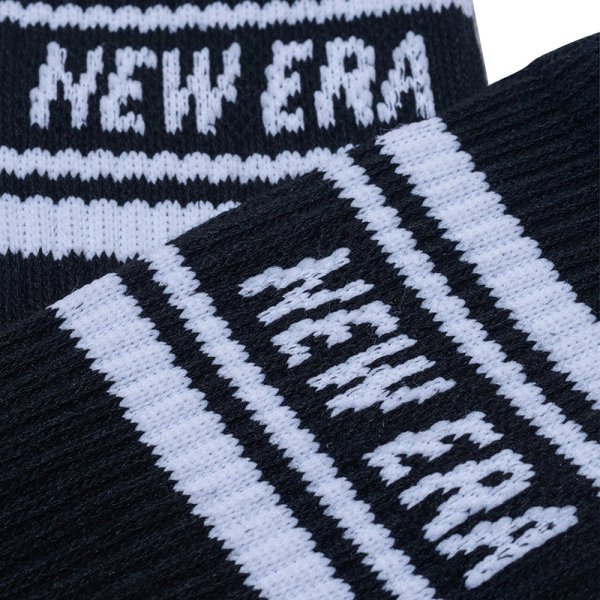 画像4: 【2025.09.27再入荷】NEWERA（ニューエラ） “ソックス クルー 3ペア ライン ブラック/ホワイト/ネイビー” (4)