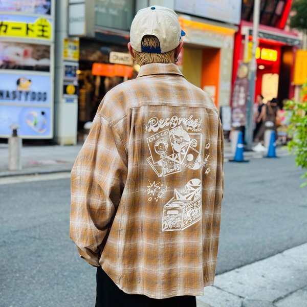 画像14: 【ラストLのみ】KINGSIZE（キングサイズ）“OMBRE L/S SHIRT” (14)