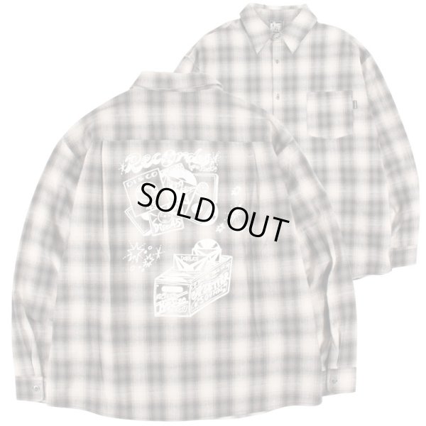 画像1: 【ラストLのみ】KINGSIZE（キングサイズ）“OMBRE L/S SHIRT” (1)