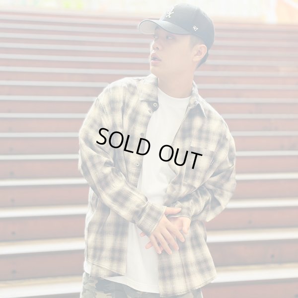 画像13: 【ラストLのみ】KINGSIZE（キングサイズ）“OMBRE L/S SHIRT” (13)