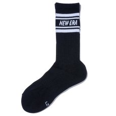画像3: 【2025.09.27再入荷】NEWERA（ニューエラ） “ソックス クルー 3ペア ライン ブラック/ホワイト/ネイビー” (3)