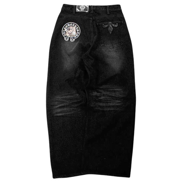 画像4: 【ラスト大型犬（XL）のみ】GALFY(ガルフィー) “百合の紋紋デニム” (4)