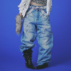 画像1: GALFY(ガルフィー) “百合の紋紋デニム” (1)