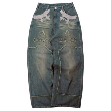 画像3: GALFY(ガルフィー) “百合の紋紋デニム” (3)