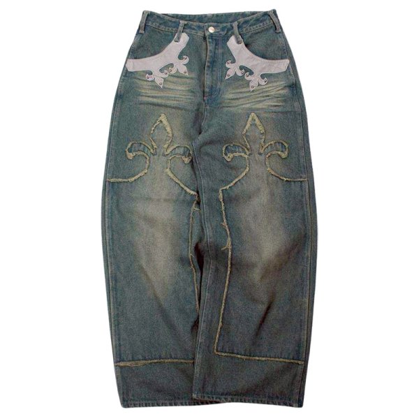 画像3: GALFY(ガルフィー) “百合の紋紋デニム” (3)