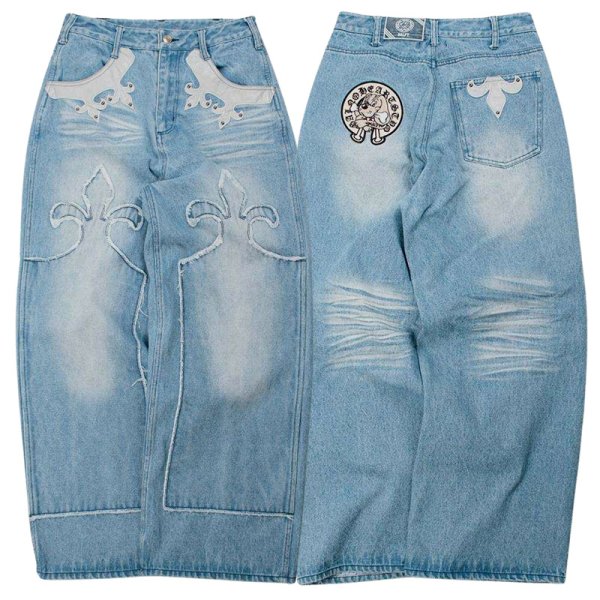 画像2: GALFY(ガルフィー) “百合の紋紋デニム” (2)