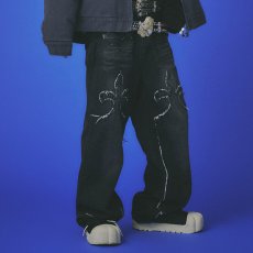 画像20: 【ラスト大型犬（XL）のみ】GALFY(ガルフィー) “百合の紋紋デニム” (20)