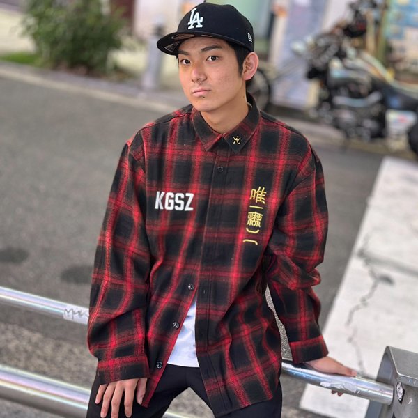 画像17: 【ラストLのみ】KINGSIZE（キングサイズ）“ONE & ONLY CHECK SHIRT” (17)