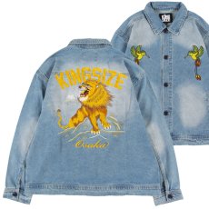 画像1: KINGSIZE（キングサイズ）“LION DENIM JACKET” (1)
