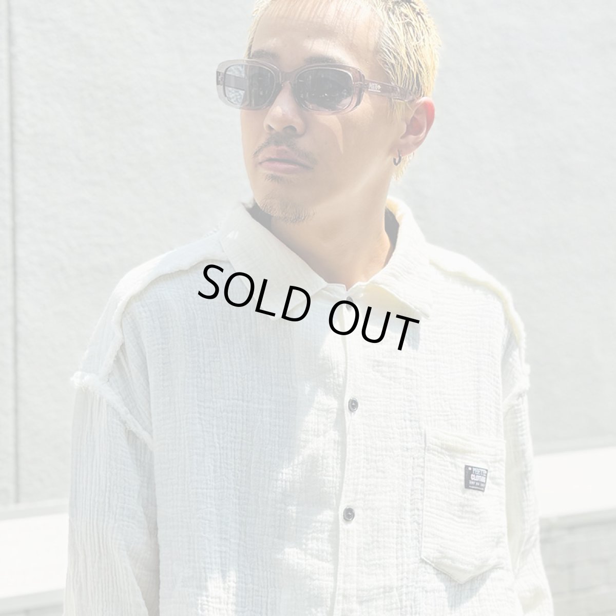 画像13: 【半額】【ラストLのみ】PeeTee. (ピーティー) “CUTOFF GAUZE L/S SHIRTS” (13)