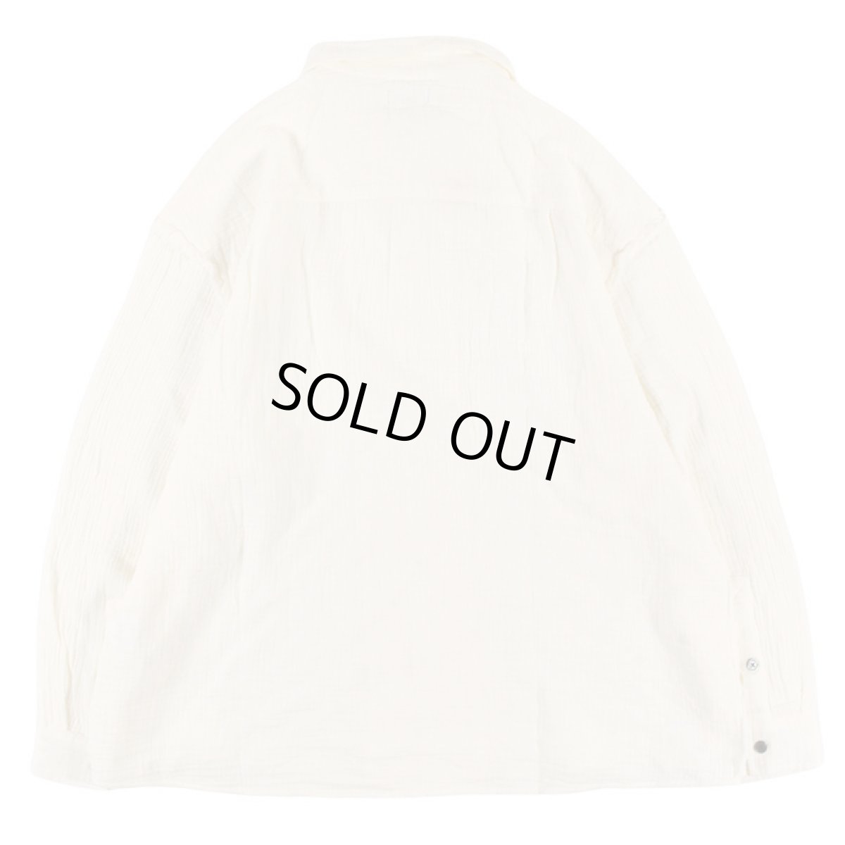 画像2: 【半額】【ラストLのみ】PeeTee. (ピーティー) “CUTOFF GAUZE L/S SHIRTS” (2)