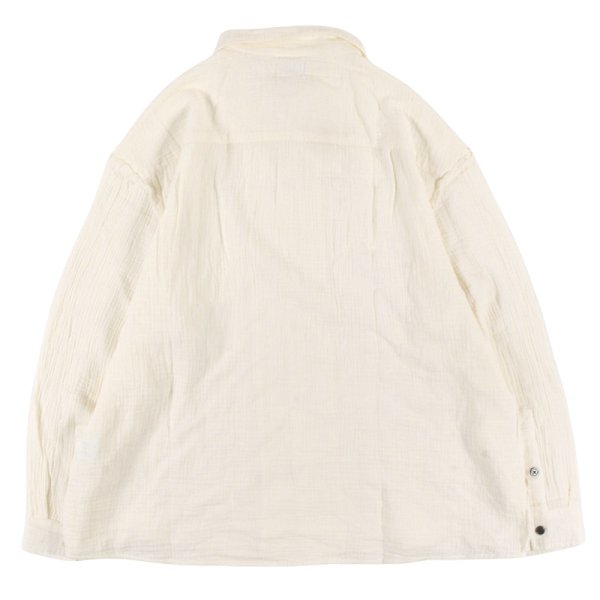 画像2: 【ラストLのみ】PeeTee. (ピーティー) “CUTOFF GAUZE L/S SHIRTS” (2)