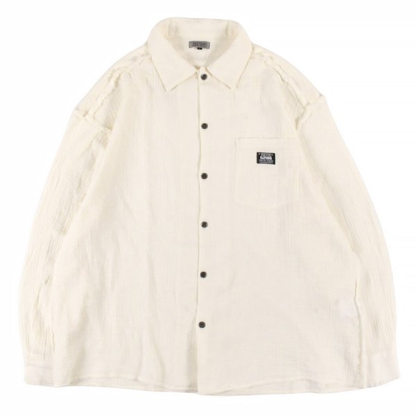 画像1: PeeTee. (ピーティー) “CUTOFF GAUZE L/S SHIRTS” (1)
