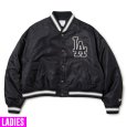 画像1: NEWERA（ニューエラ）“WS NYLON VARSITY JACKET ロサンゼルス・ドジャース ブラック” (1)