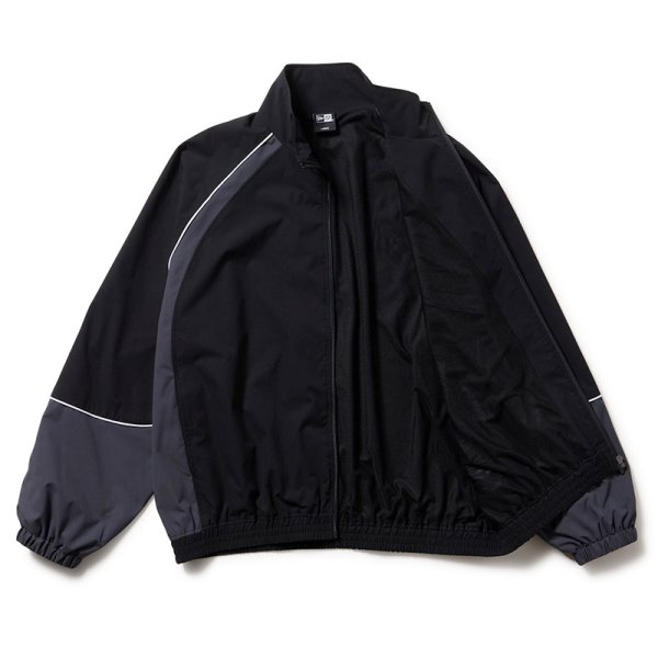 画像3: NEWERA（ニューエラ）“オーバーサイズド パイピング トラックジャケット ブラック/グレー | パフォーマンスアパレル” (3)