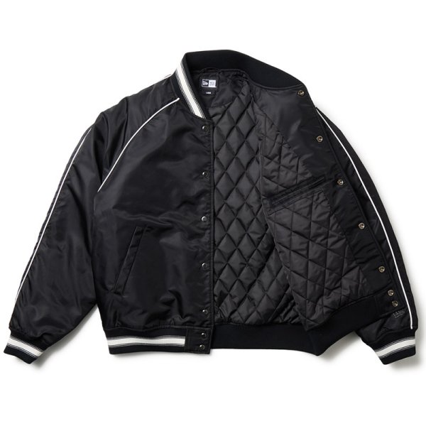 画像3: NEWERA（ニューエラ）“ナイロン バーシティージャケット ロサンゼルス・ドジャース ブラック” (3)