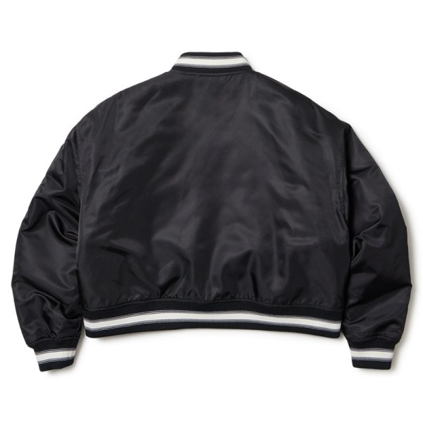 画像2: NEWERA（ニューエラ）“Women's バーシティージャケット ロサンゼルス・ドジャース ブラック” (2)