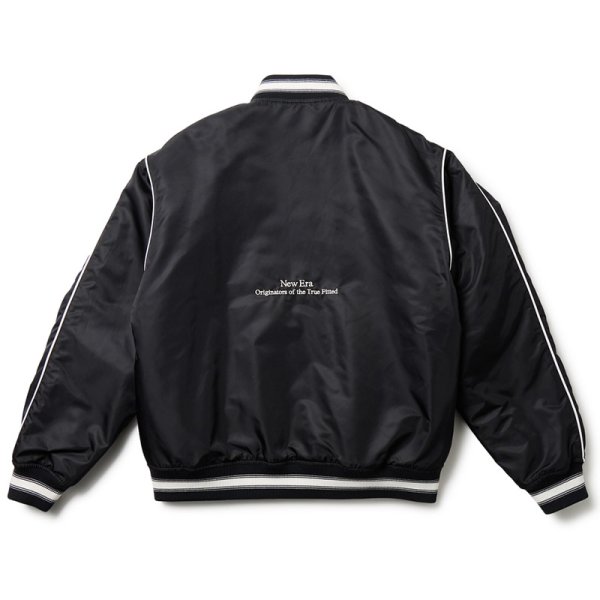 画像2: NEWERA（ニューエラ）“ナイロン バーシティージャケット ロサンゼルス・ドジャース ブラック” (2)