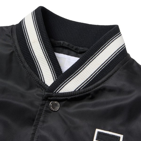 画像4: NEWERA（ニューエラ）“Women's バーシティージャケット ロサンゼルス・ドジャース ブラック” (4)